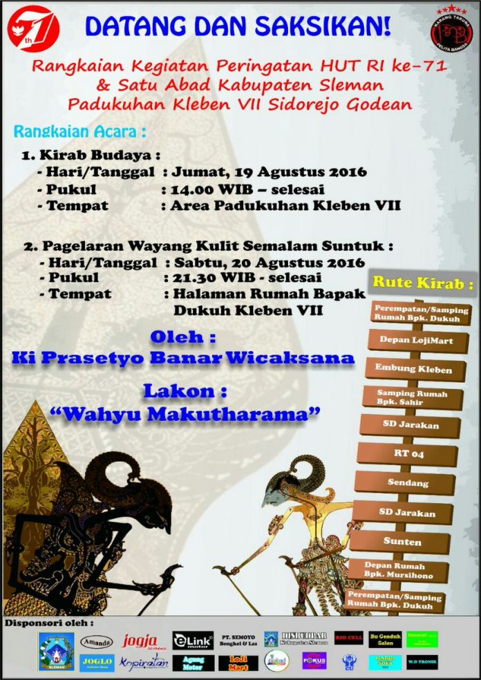 rangkaian kegiatan peringatan hut ri