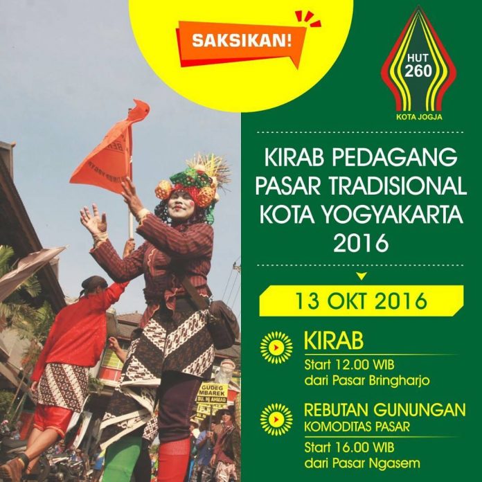 kirab pedagang pasar tradisional