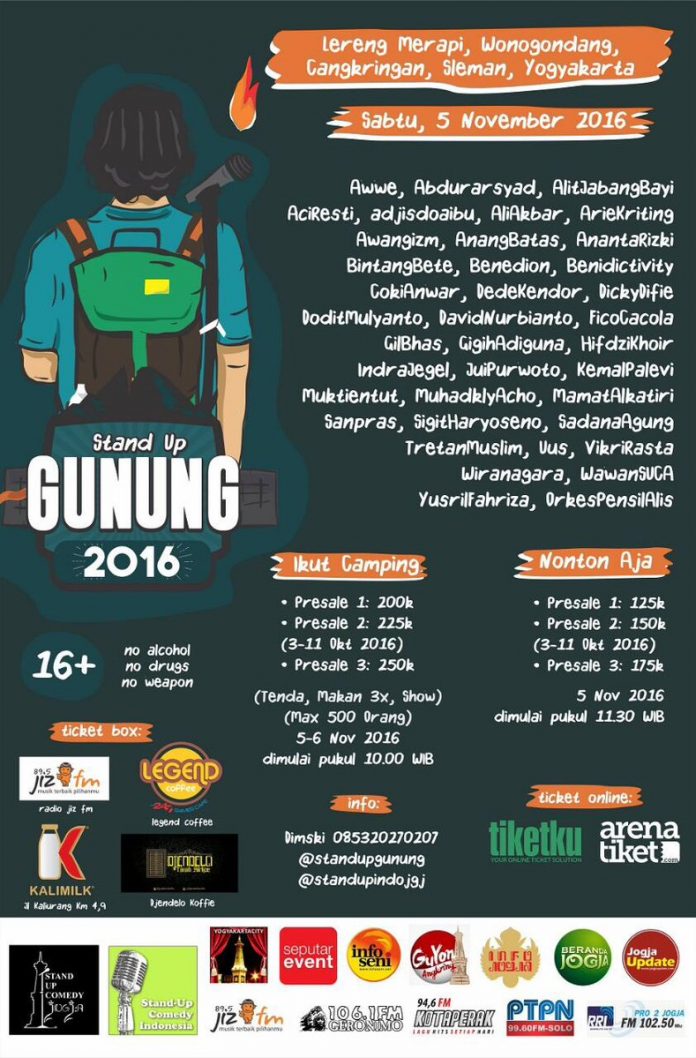 stand up gunung