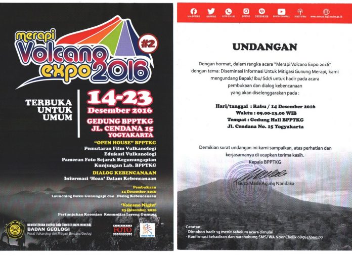 merapi volcano expo