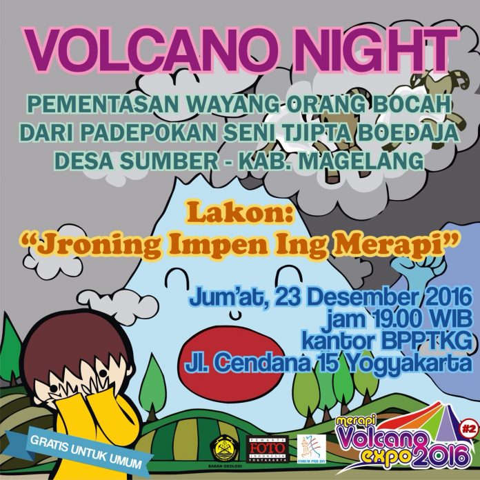 volcano night