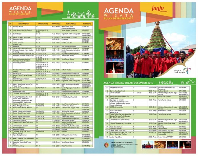 agenda wisata