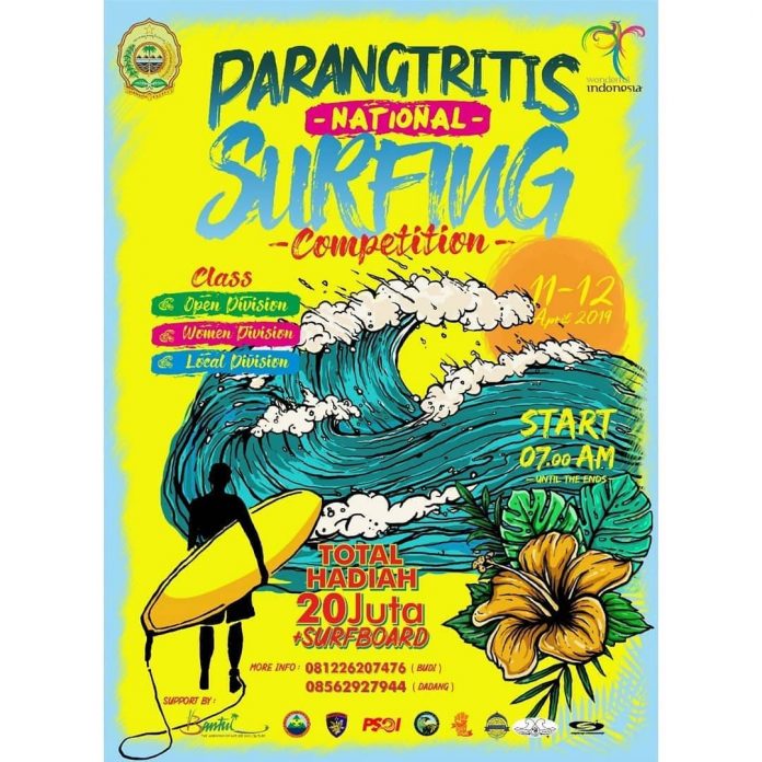 parangtritis national surfing competition