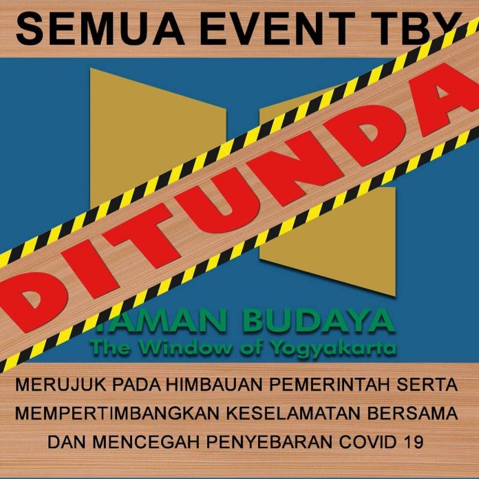 Penundaan Event Taman Budaya Yogyakarta